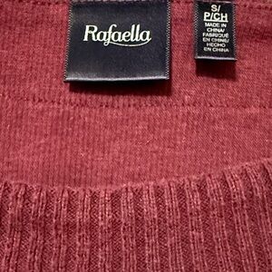 Rafaella Women's Deep Red Cowl Neck Sweater